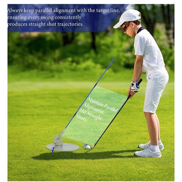 Golf Practice Swing Plane Plate Durable Metal Trainer - Picture 4 of 6